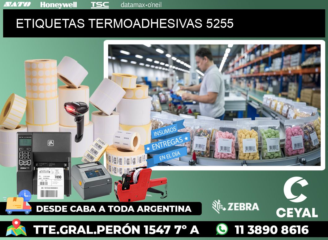 ETIQUETAS TERMOADHESIVAS 5255