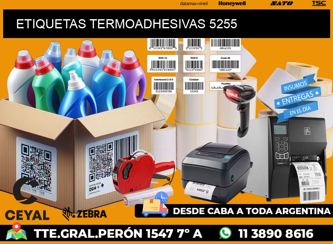 ETIQUETAS TERMOADHESIVAS 5255