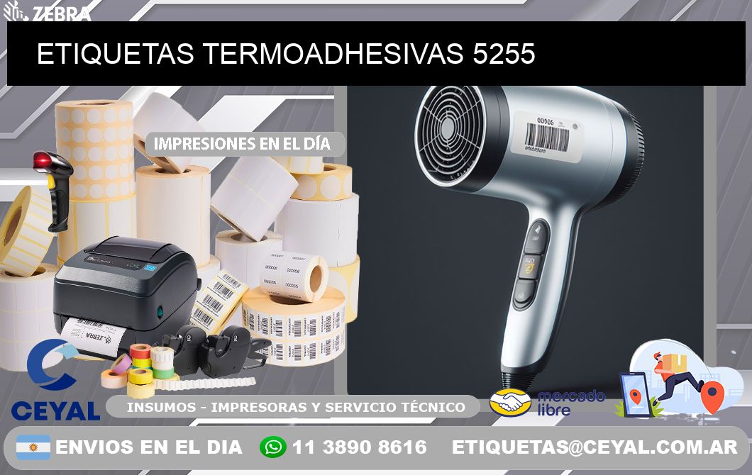 ETIQUETAS TERMOADHESIVAS 5255