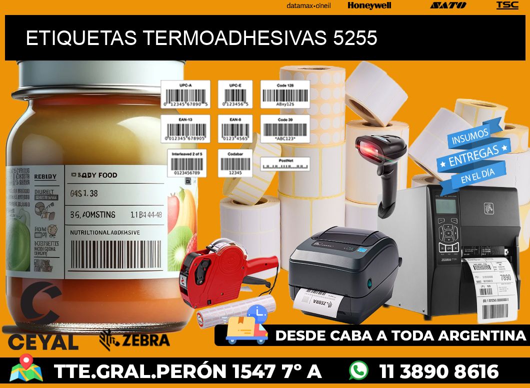 ETIQUETAS TERMOADHESIVAS 5255