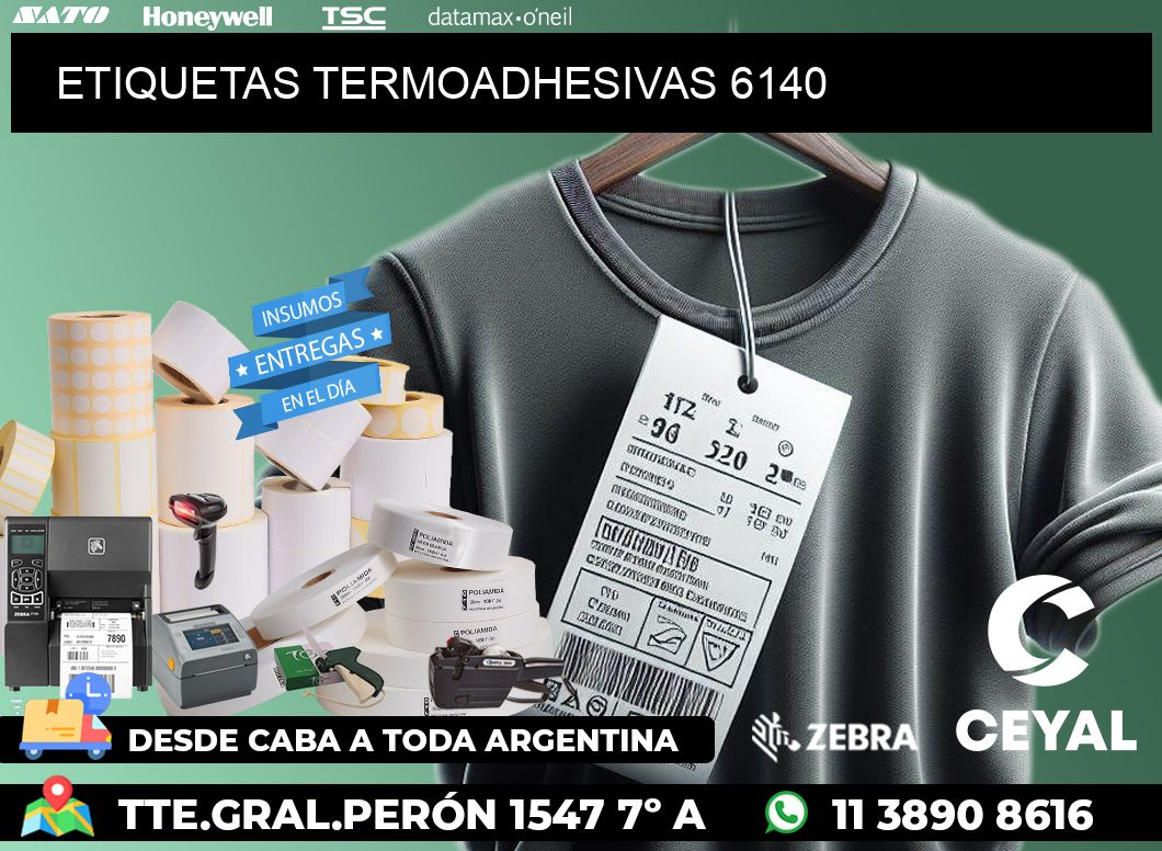 ETIQUETAS TERMOADHESIVAS 6140