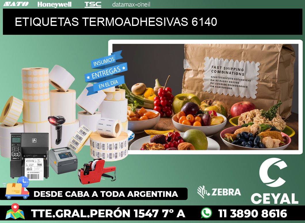 ETIQUETAS TERMOADHESIVAS 6140