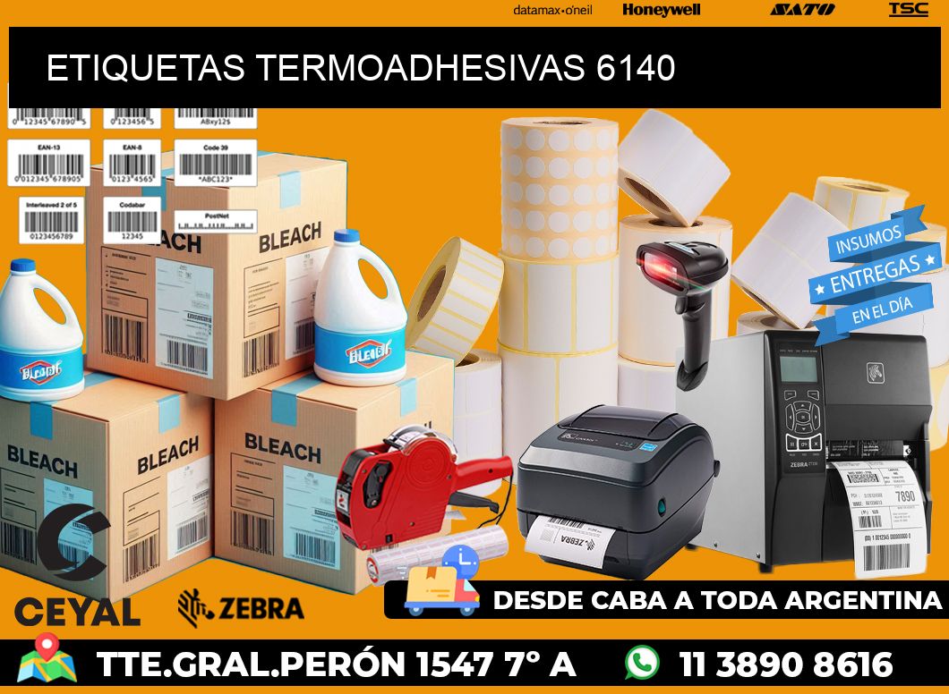 ETIQUETAS TERMOADHESIVAS 6140