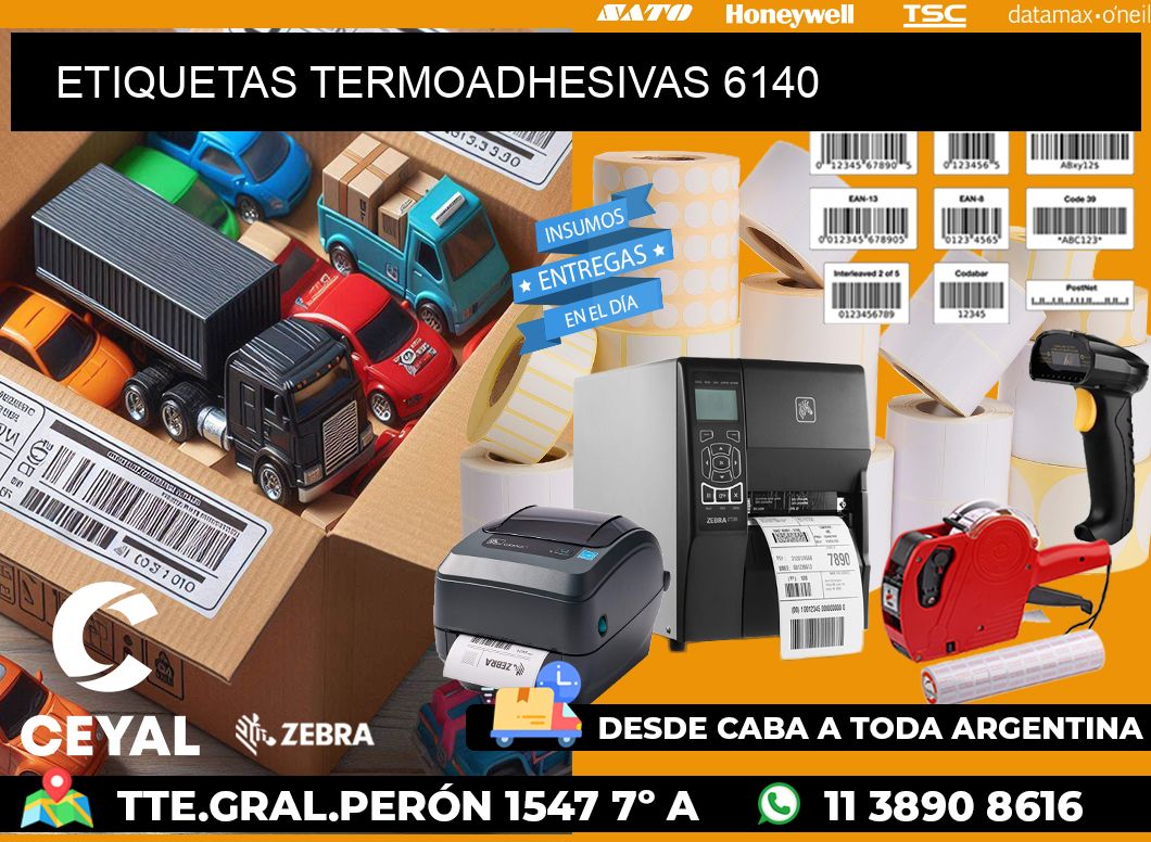 ETIQUETAS TERMOADHESIVAS 6140