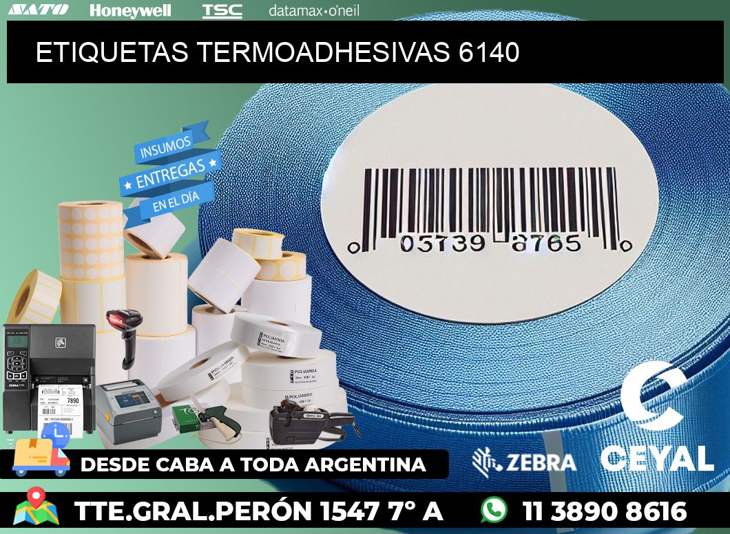 ETIQUETAS TERMOADHESIVAS 6140