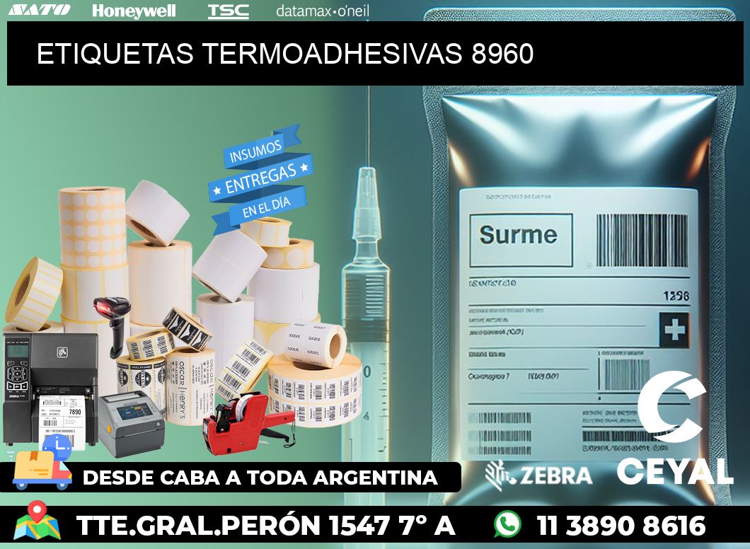 ETIQUETAS TERMOADHESIVAS 8960