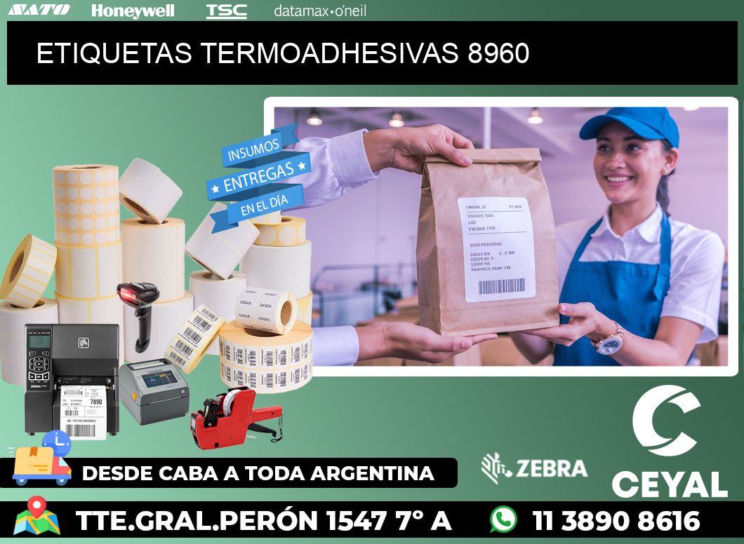 ETIQUETAS TERMOADHESIVAS 8960