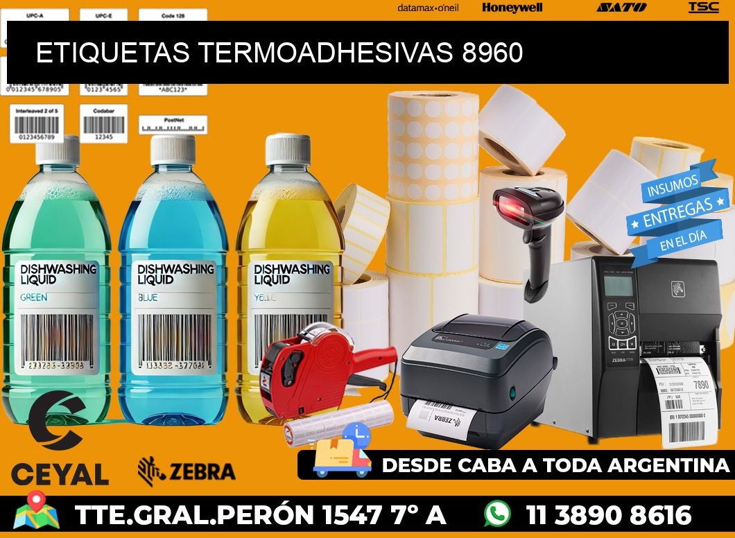 ETIQUETAS TERMOADHESIVAS 8960