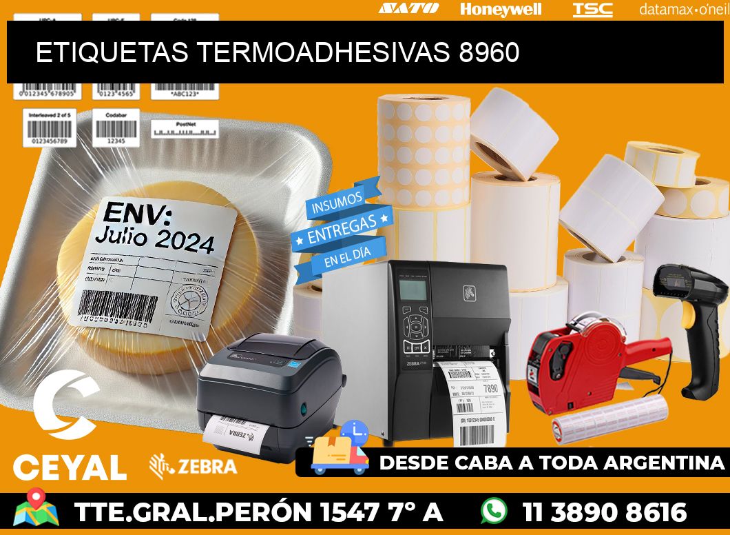 ETIQUETAS TERMOADHESIVAS 8960