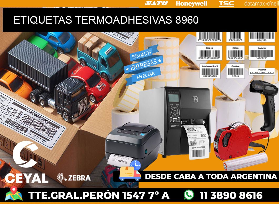 ETIQUETAS TERMOADHESIVAS 8960