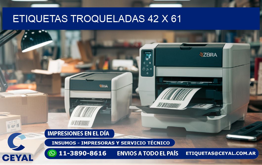 ETIQUETAS TROQUELADAS 42 x 61