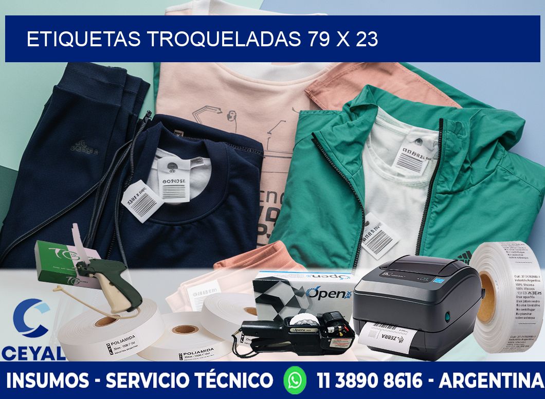 ETIQUETAS TROQUELADAS 79 x 23