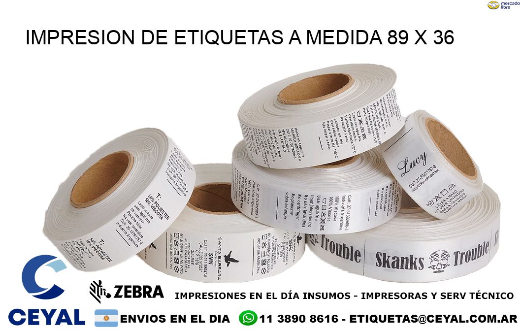 IMPRESION DE ETIQUETAS A MEDIDA 89 x 36