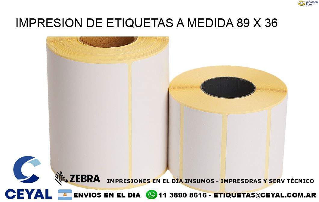 IMPRESION DE ETIQUETAS A MEDIDA 89 x 36