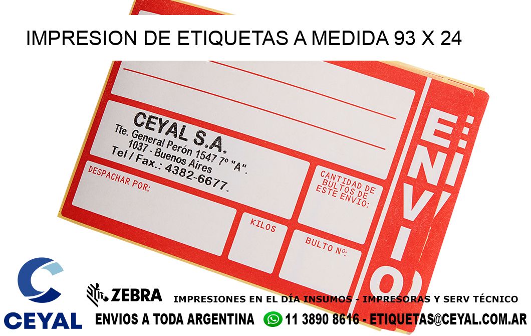 IMPRESION DE ETIQUETAS A MEDIDA 93 x 24