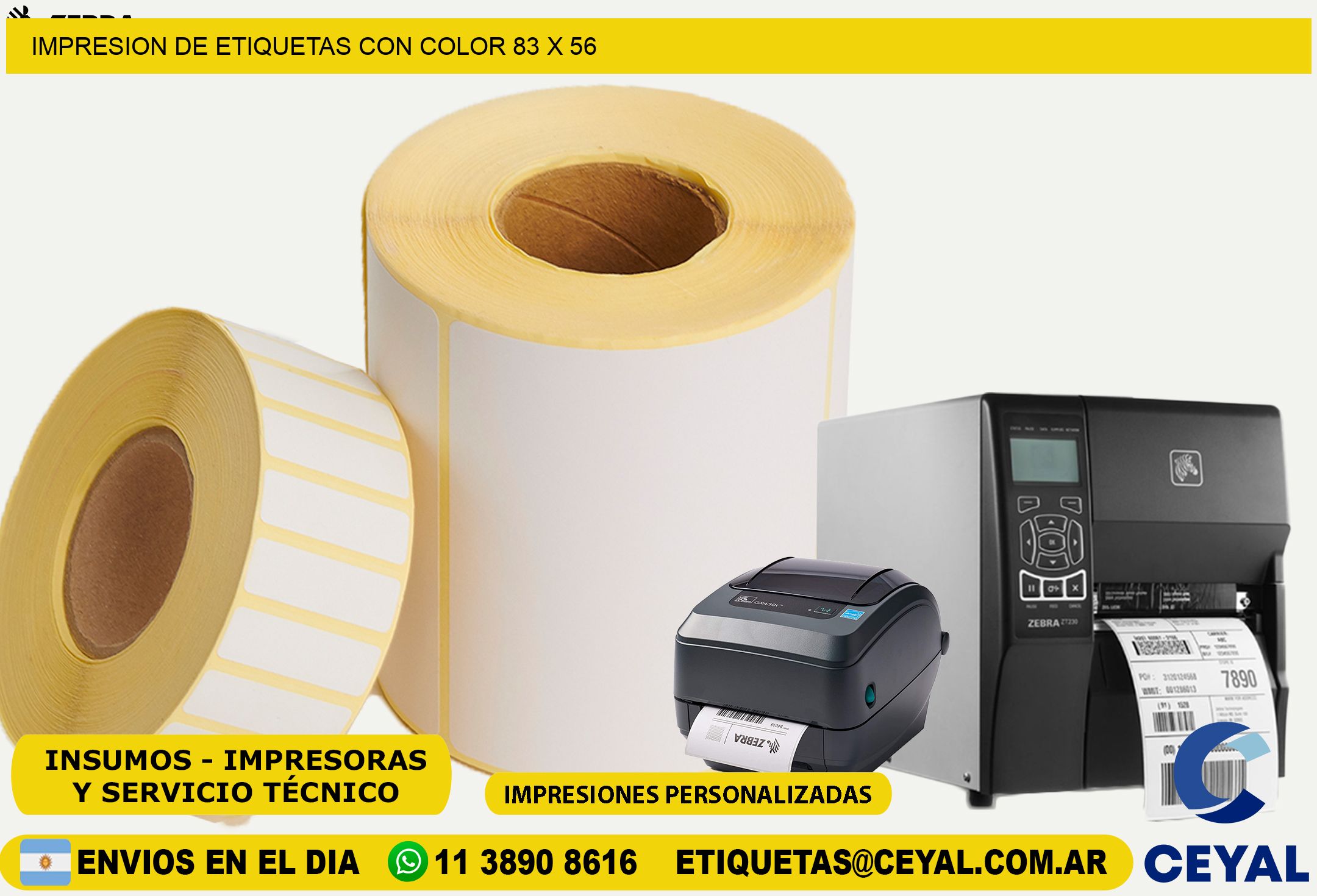 IMPRESION DE ETIQUETAS CON COLOR 83 x 56