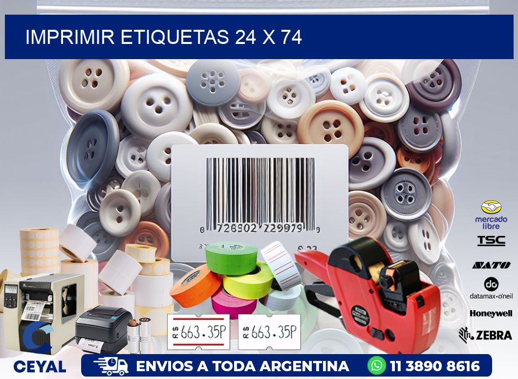 IMPRIMIR ETIQUETAS 24 x 74