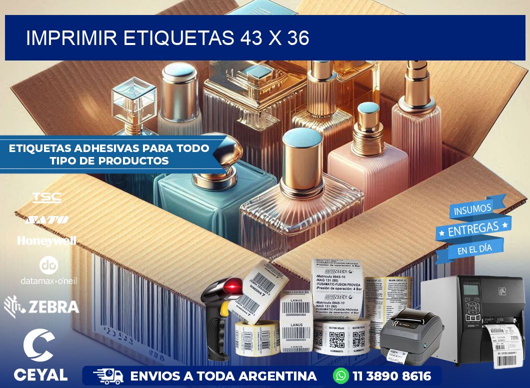 IMPRIMIR ETIQUETAS 43 x 36