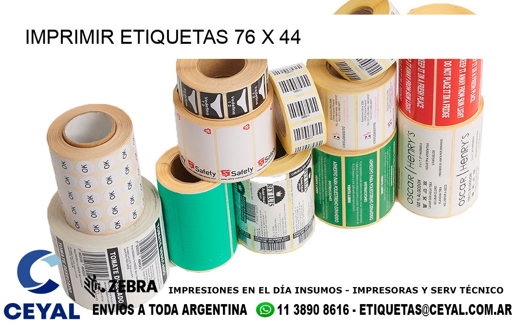 IMPRIMIR ETIQUETAS 76 x 44