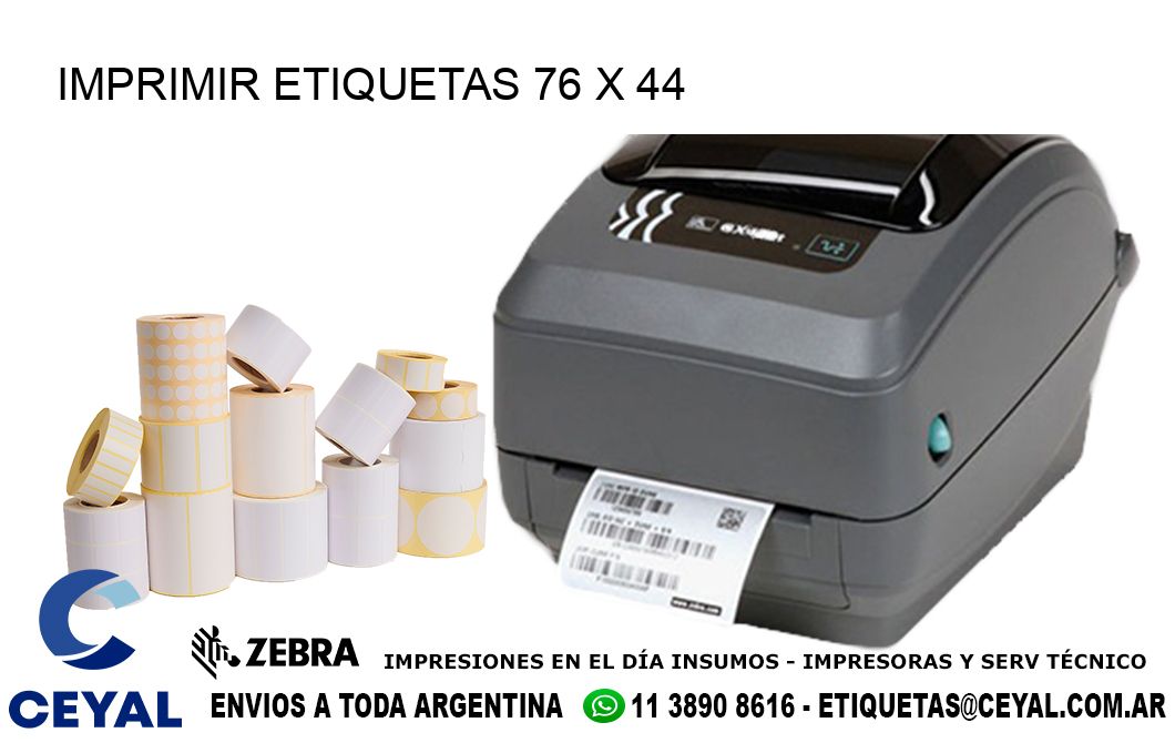 IMPRIMIR ETIQUETAS 76 x 44