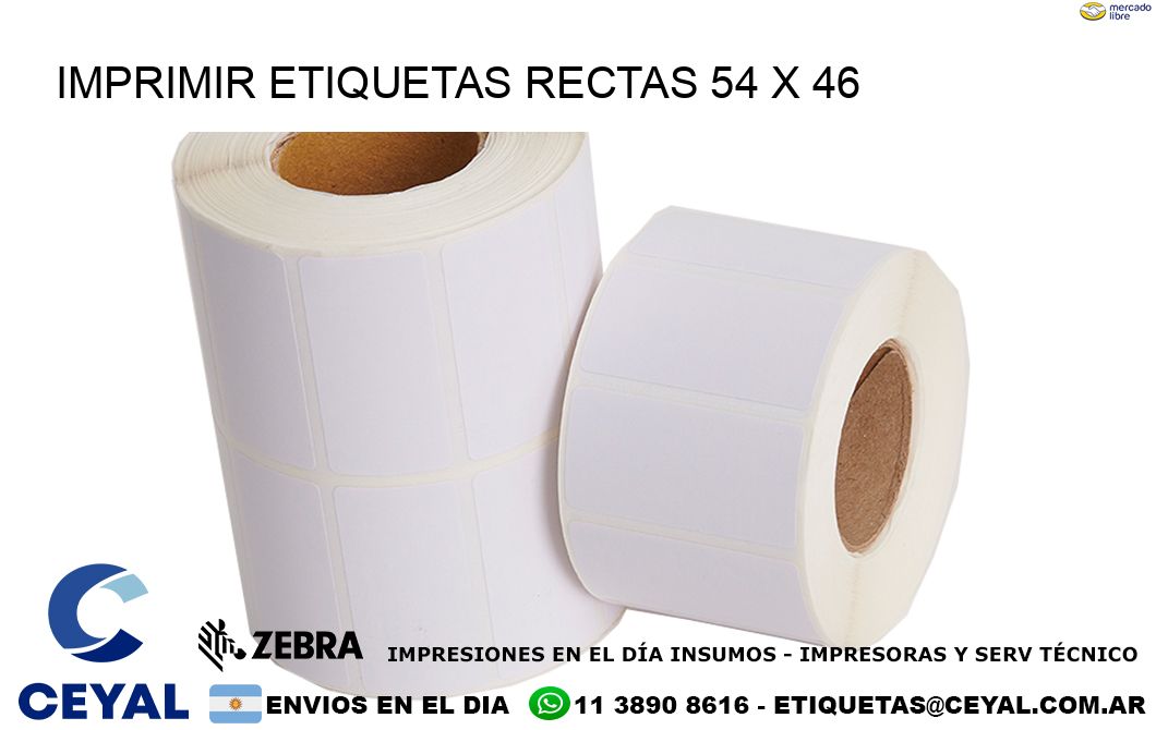 IMPRIMIR ETIQUETAS RECTAS 54 x 46