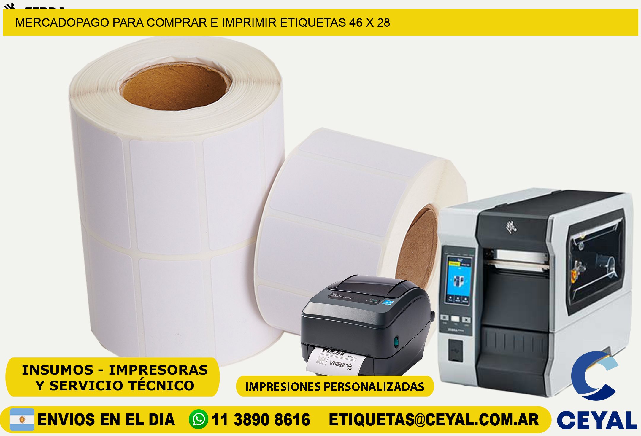 MERCADOPAGO PARA COMPRAR E IMPRIMIR ETIQUETAS 46 x 28