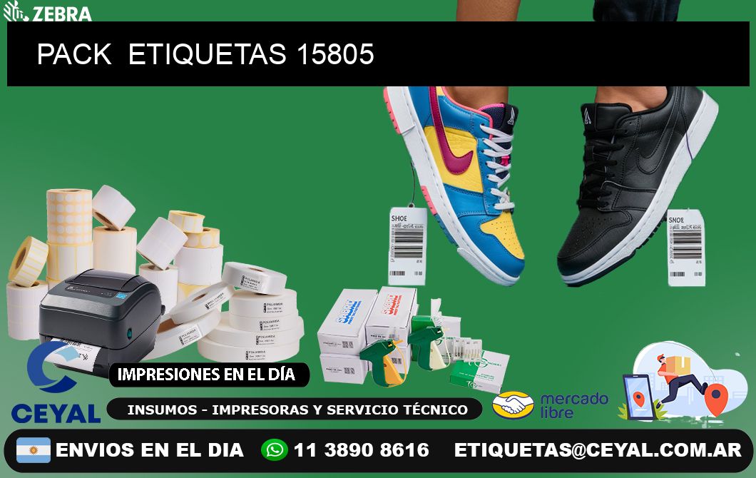 PACK  ETIQUETAS 15805