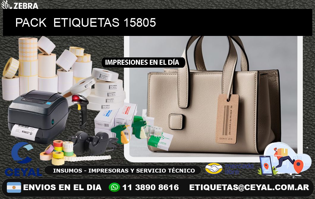 PACK  ETIQUETAS 15805