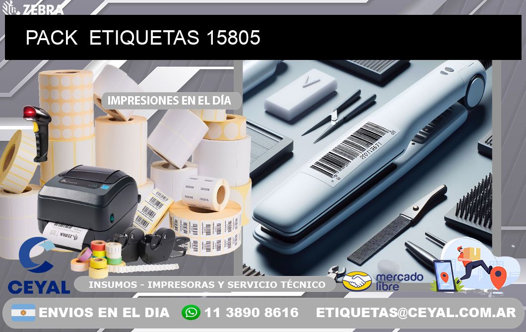 PACK  ETIQUETAS 15805