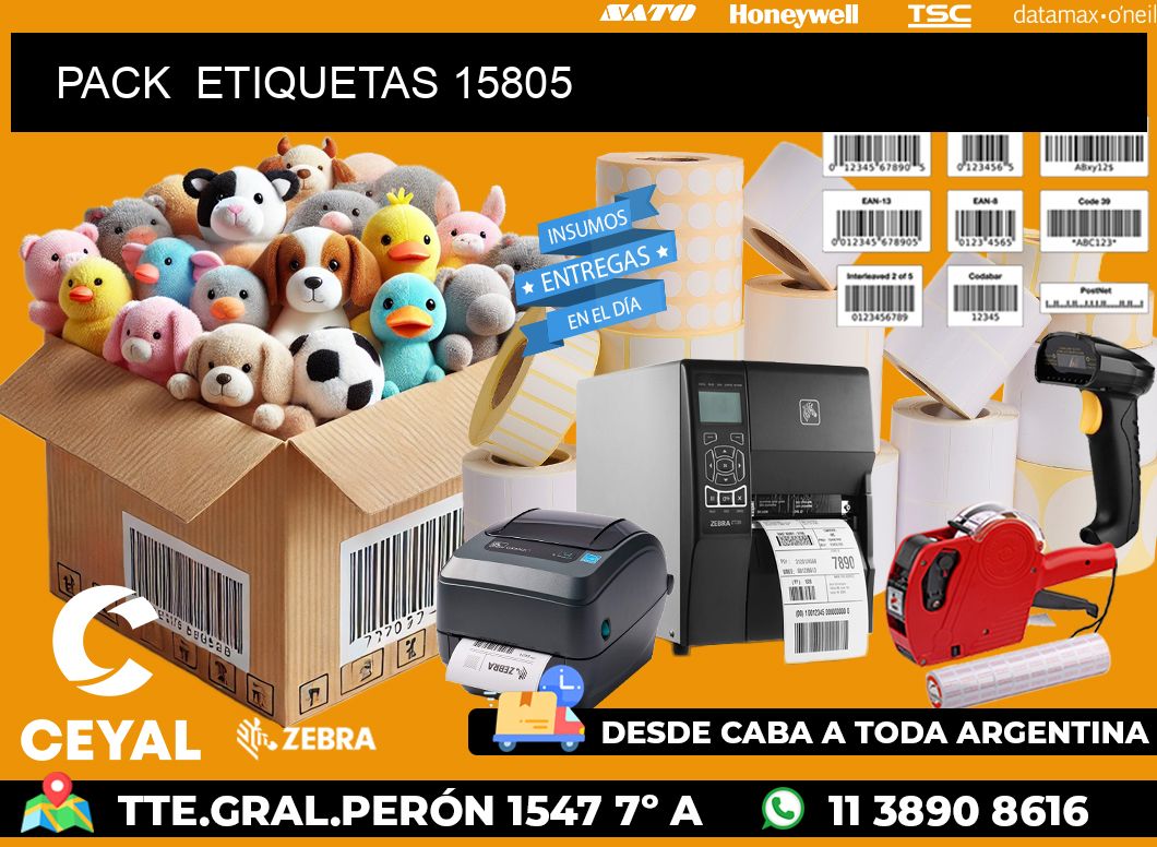 PACK  ETIQUETAS 15805