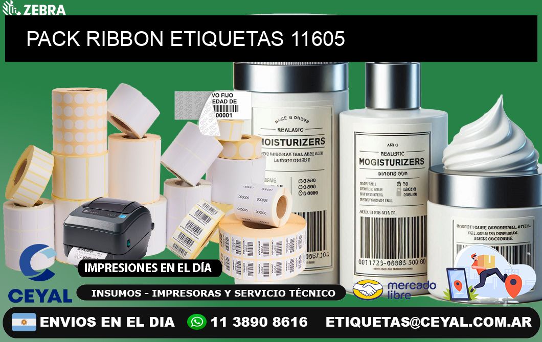 PACK RIBBON ETIQUETAS 11605