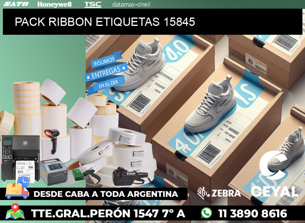 PACK RIBBON ETIQUETAS 15845