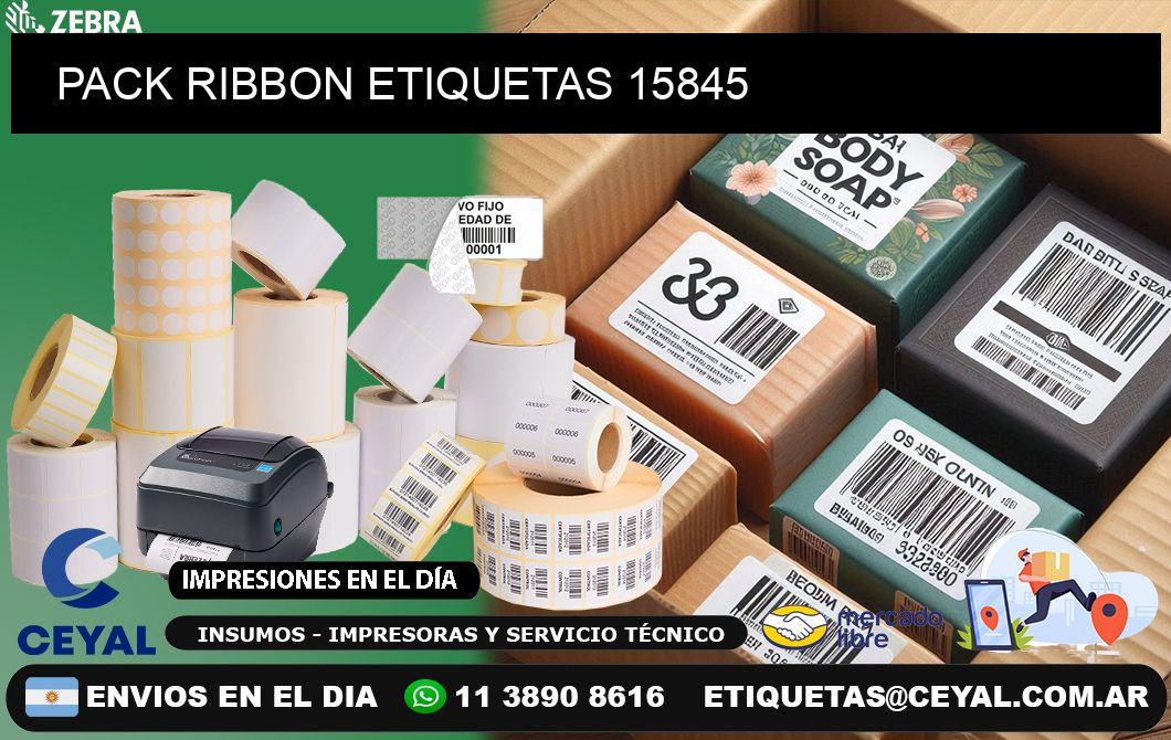 PACK RIBBON ETIQUETAS 15845