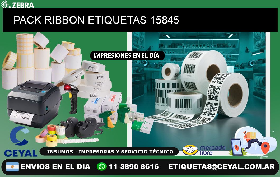 PACK RIBBON ETIQUETAS 15845