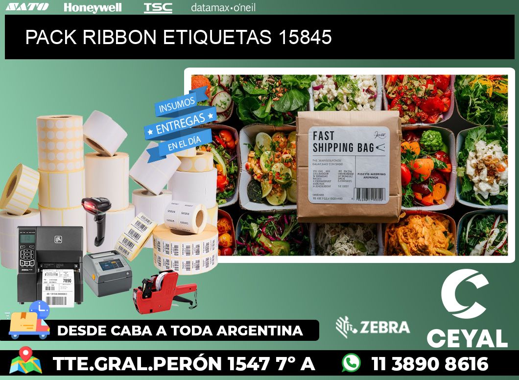 PACK RIBBON ETIQUETAS 15845