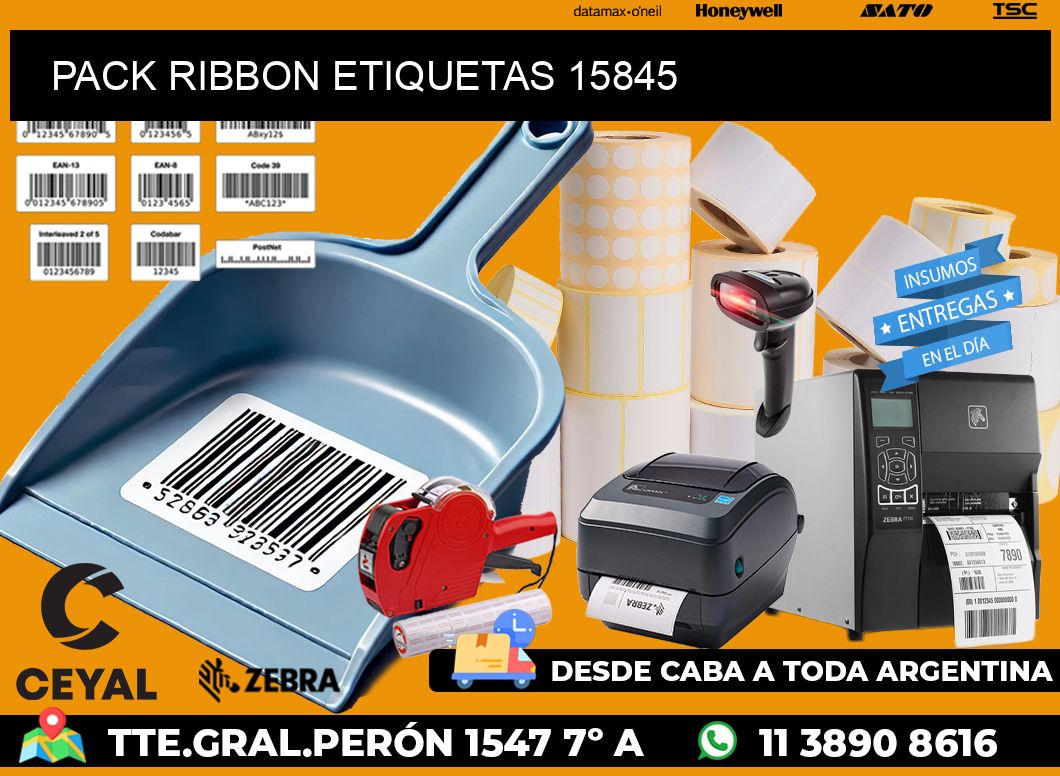 PACK RIBBON ETIQUETAS 15845