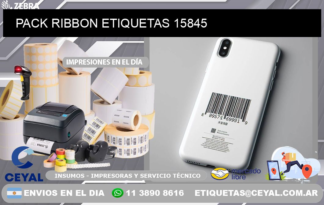 PACK RIBBON ETIQUETAS 15845