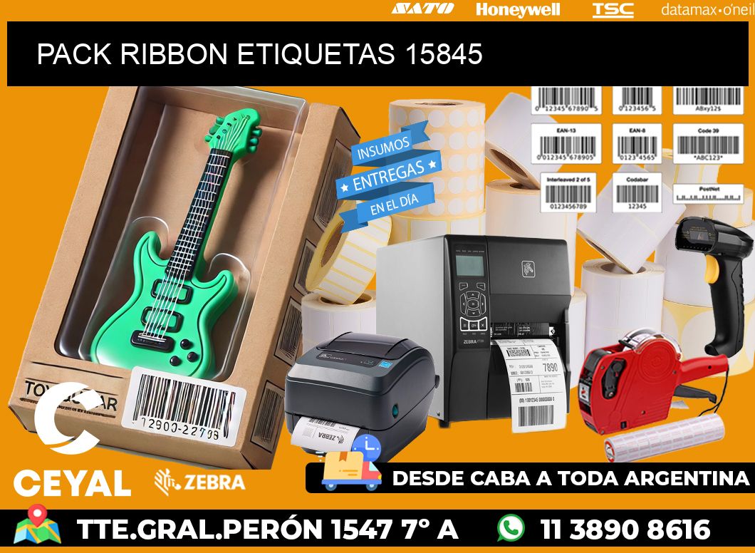 PACK RIBBON ETIQUETAS 15845