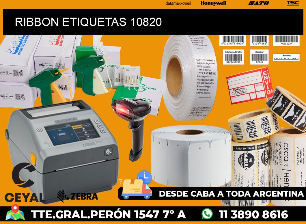 RIBBON ETIQUETAS 10820