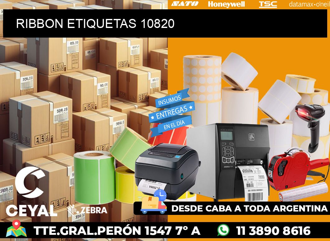 RIBBON ETIQUETAS 10820