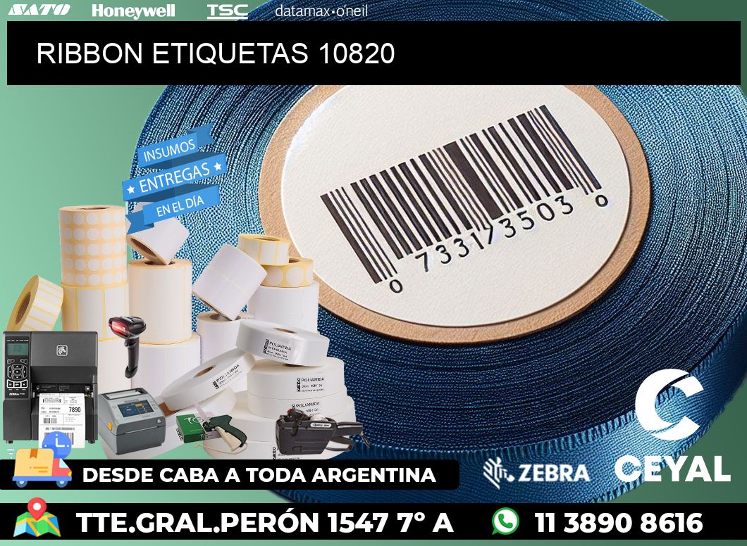 RIBBON ETIQUETAS 10820