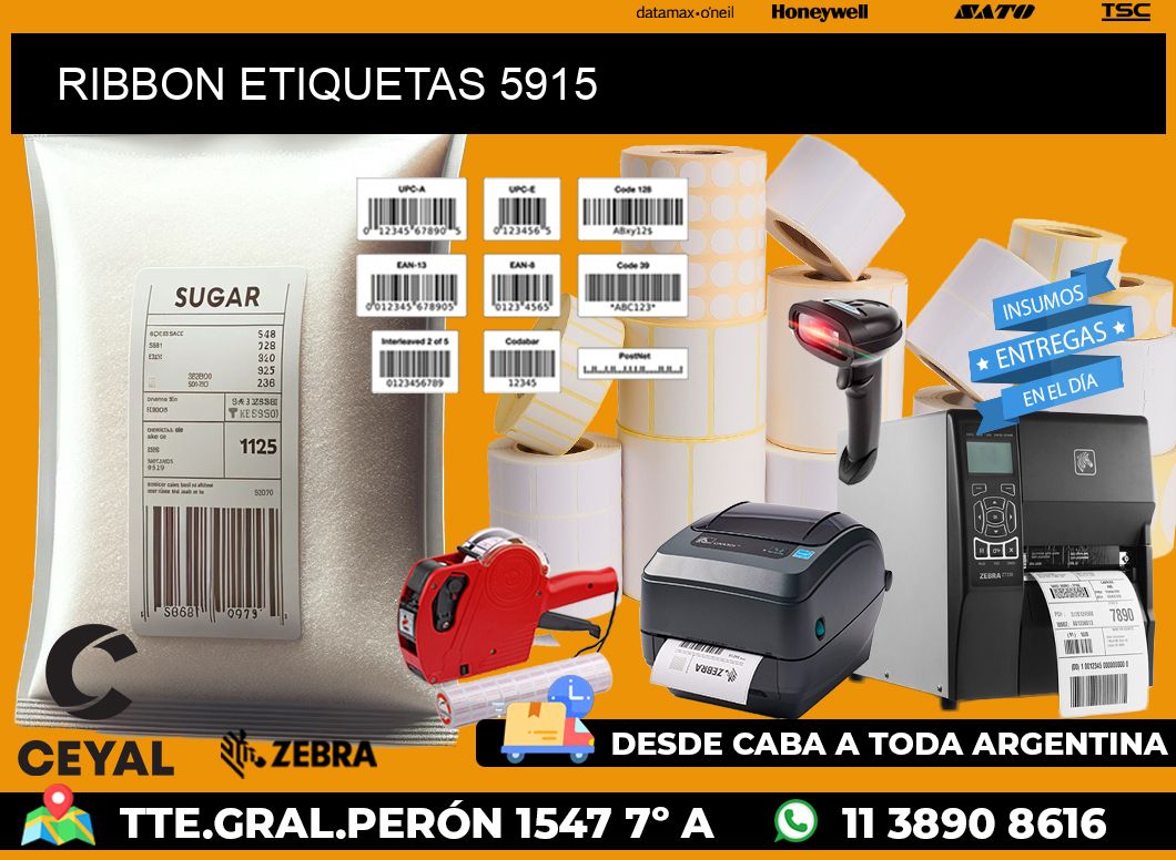 RIBBON ETIQUETAS 5915