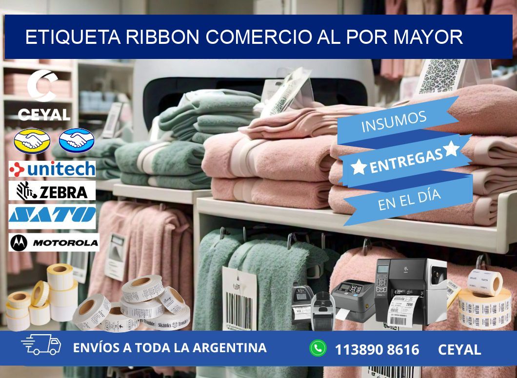 ETIQUETA RIBBON COMERCIO AL POR MAYOR