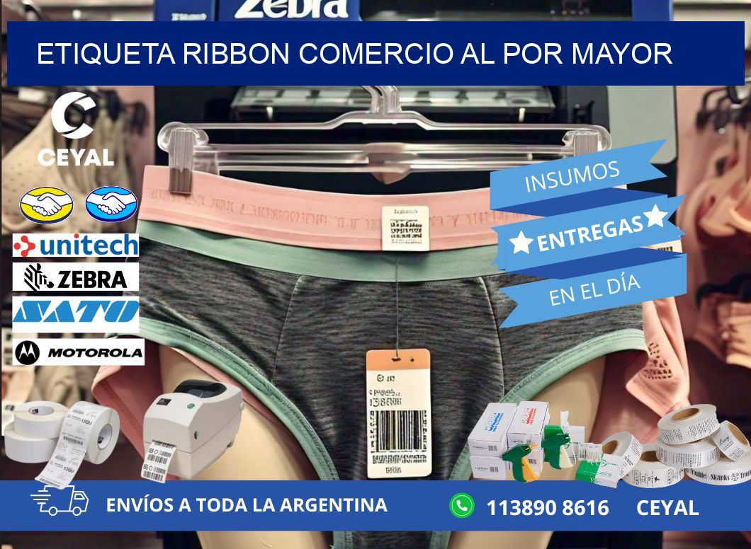 ETIQUETA RIBBON COMERCIO AL POR MAYOR