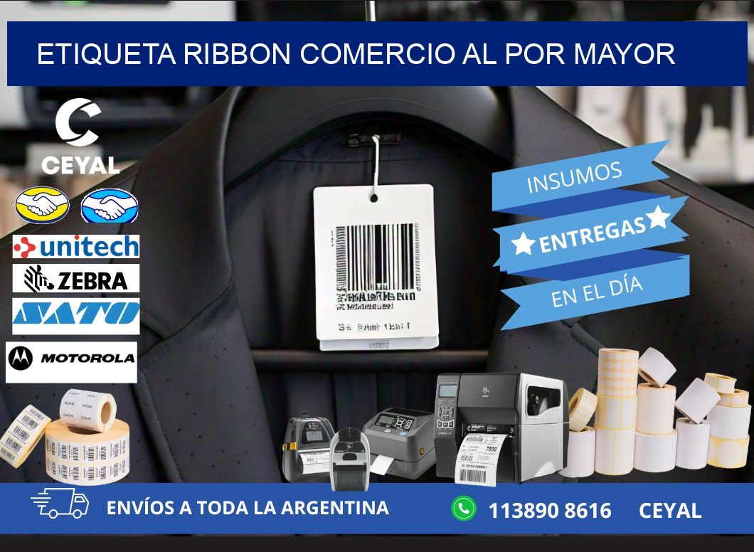 ETIQUETA RIBBON COMERCIO AL POR MAYOR