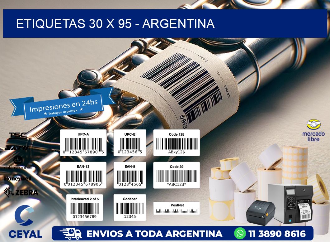 ETIQUETAS 30 x 95 - ARGENTINA