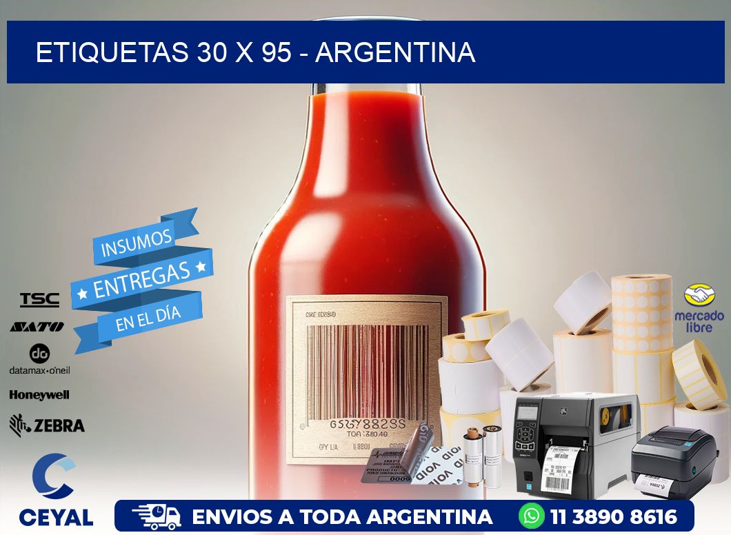 ETIQUETAS 30 x 95 - ARGENTINA