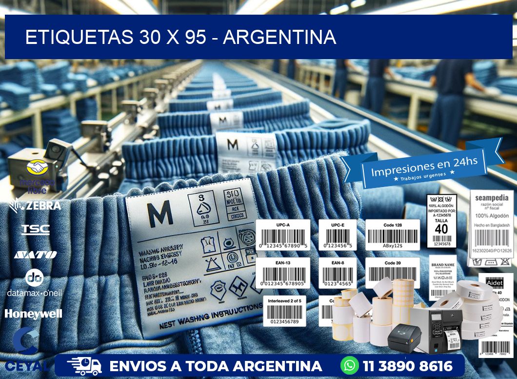 ETIQUETAS 30 x 95 - ARGENTINA