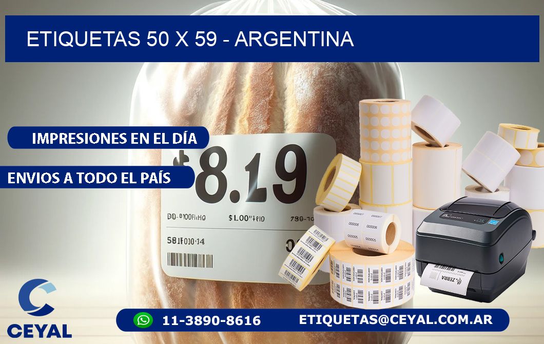 ETIQUETAS 50 x 59 - ARGENTINA