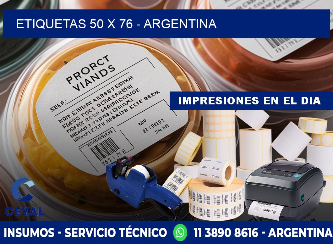 ETIQUETAS 50 x 76 - ARGENTINA